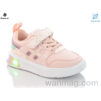 Кроссовки D802-1H LED pink